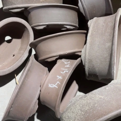 紫砂花盆100-9。4大5小。。。