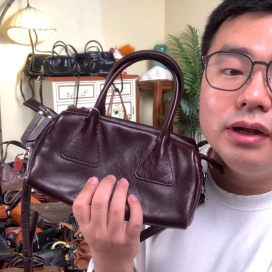 进口头层牛皮包179