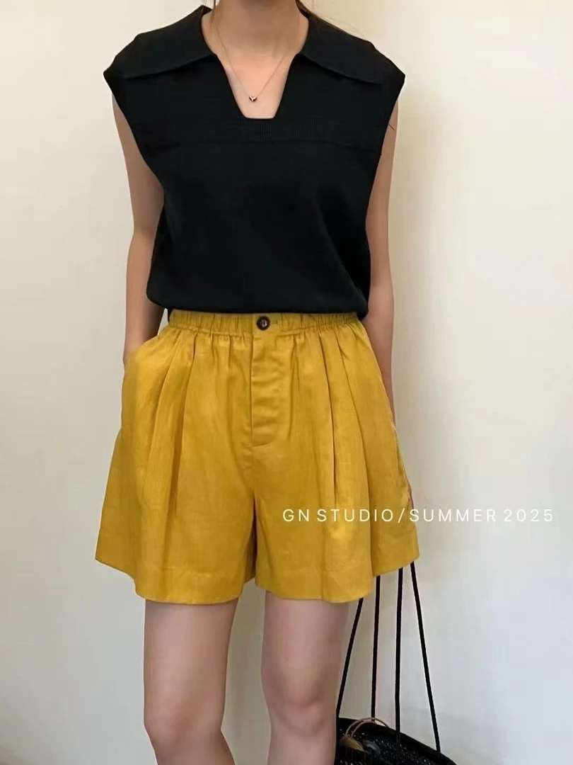 【价格链接】新品短款女装NO退NO换夏季纯色高腰休闲薄款