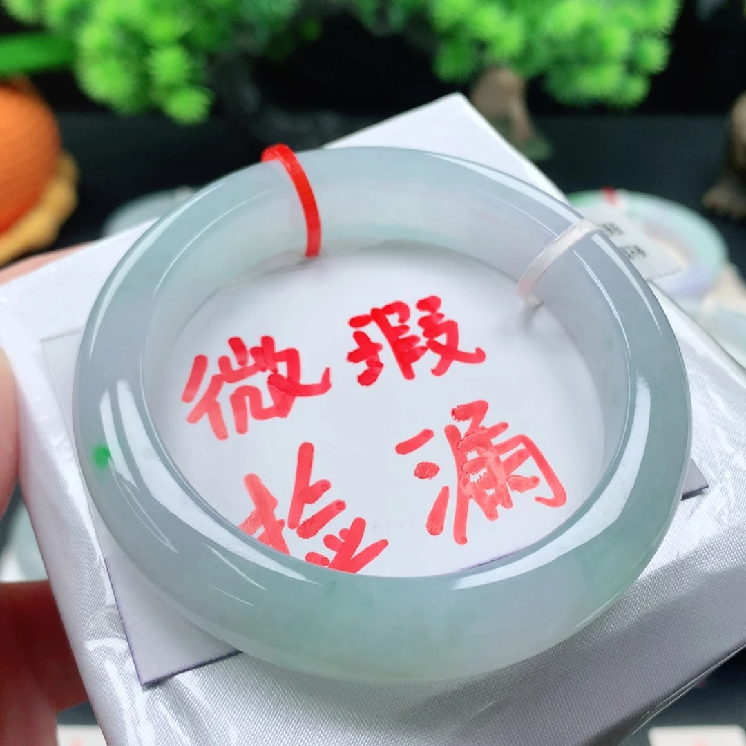 翡翠手镯未镶嵌55圈缅甸天然a货
