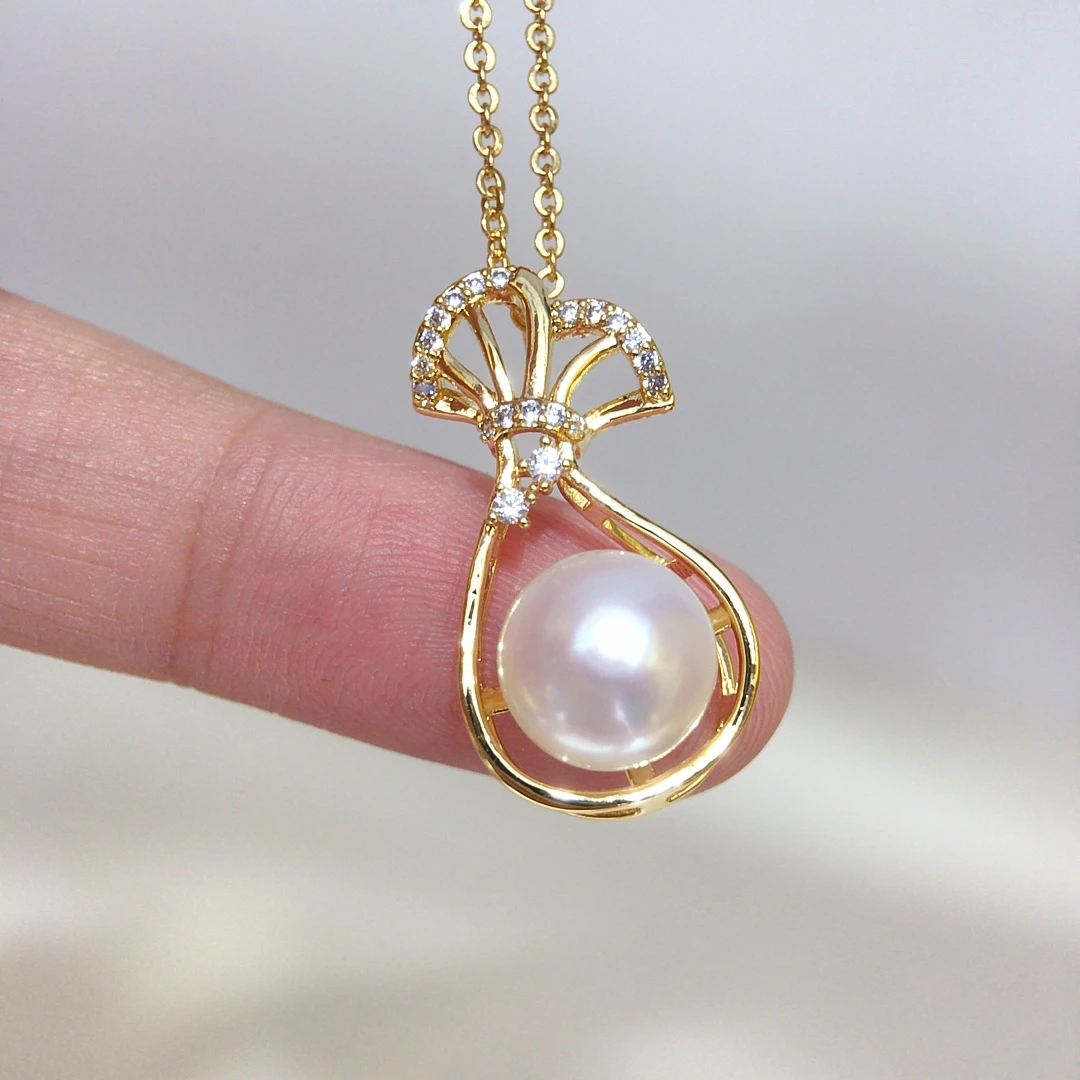 爆款钱袋子聚财天然吊坠时尚百搭项链