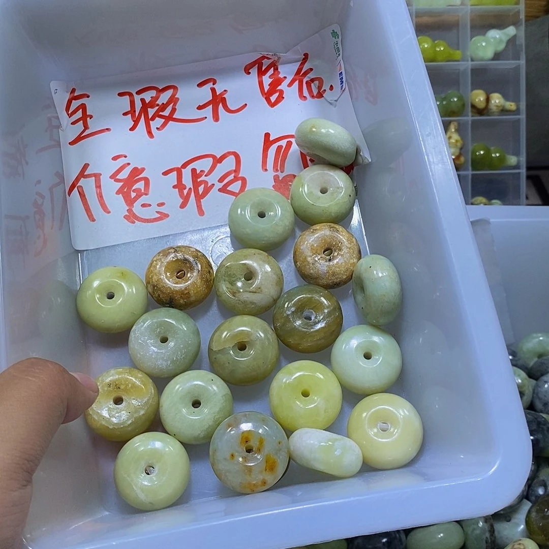 合金蛇纹石玉颈饰217