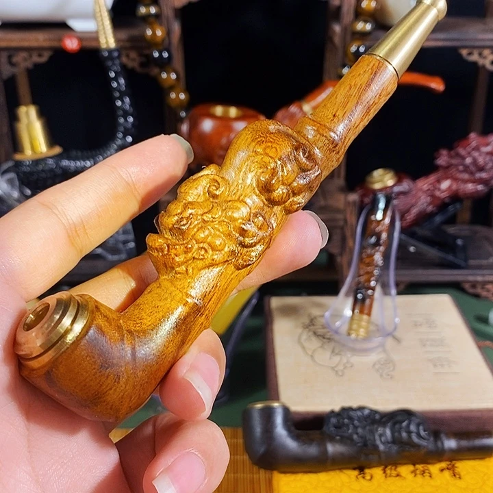 高端定制金丝楠烟嘴