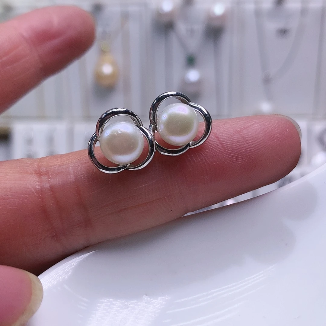淡水珍珠耳饰未镶嵌
