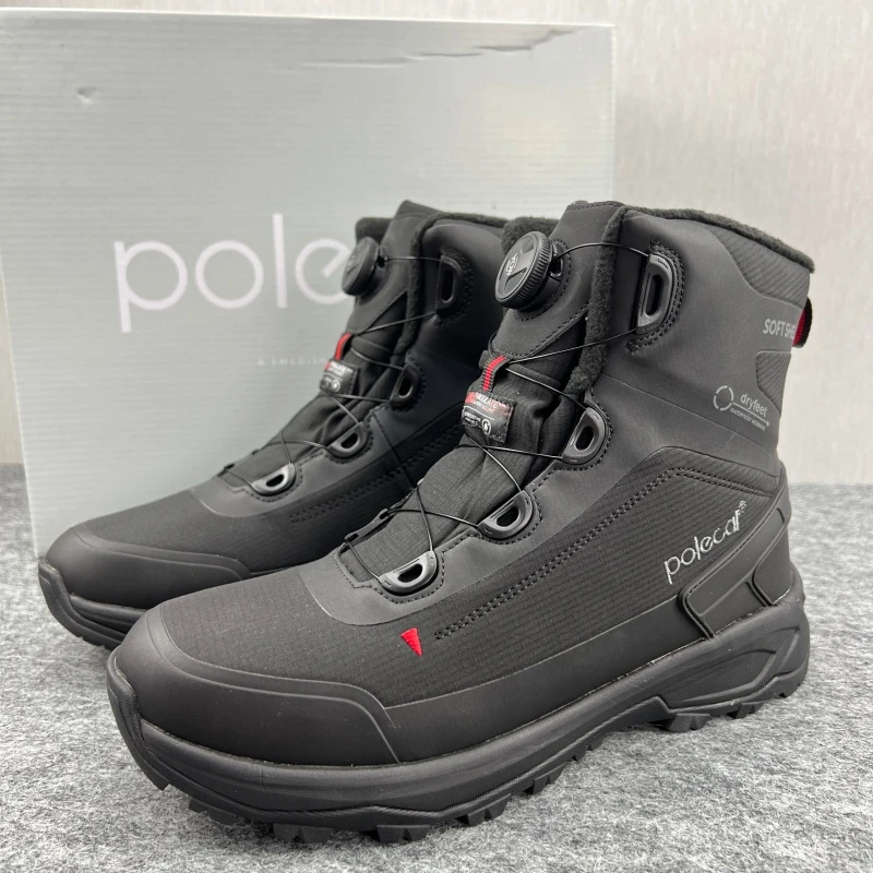 瑞典外贸雪地靴冬季新雪丽保暖抗寒棉靴冰面防滑水机车鞋男