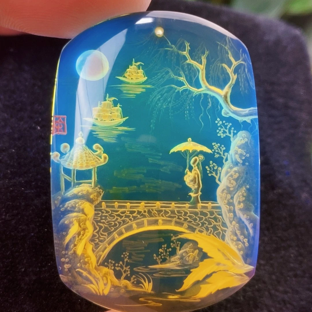 【闪购商品】蓝珀吊坠(不含链)未镶嵌