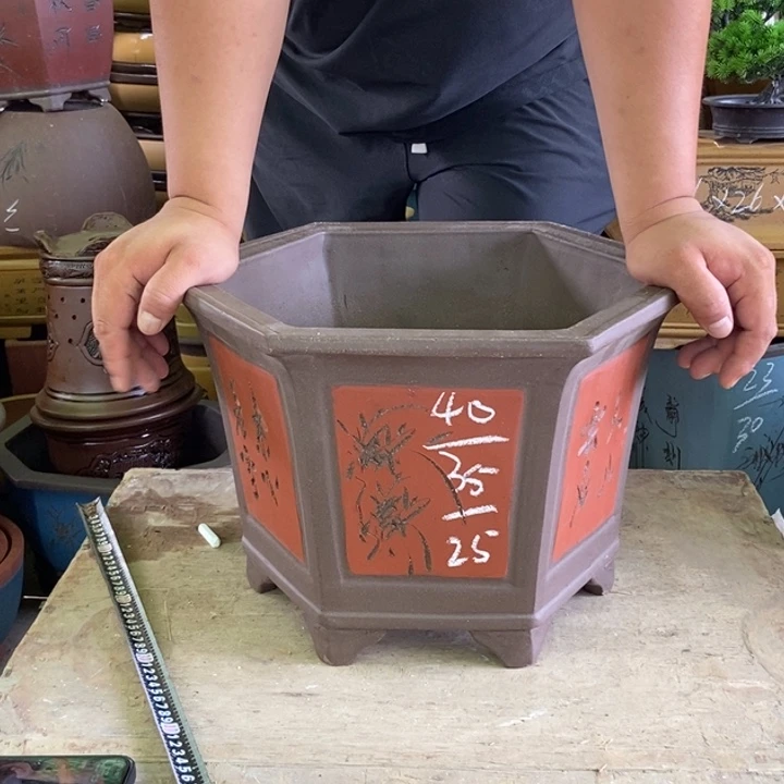 紫砂花盆紫砂紫砂