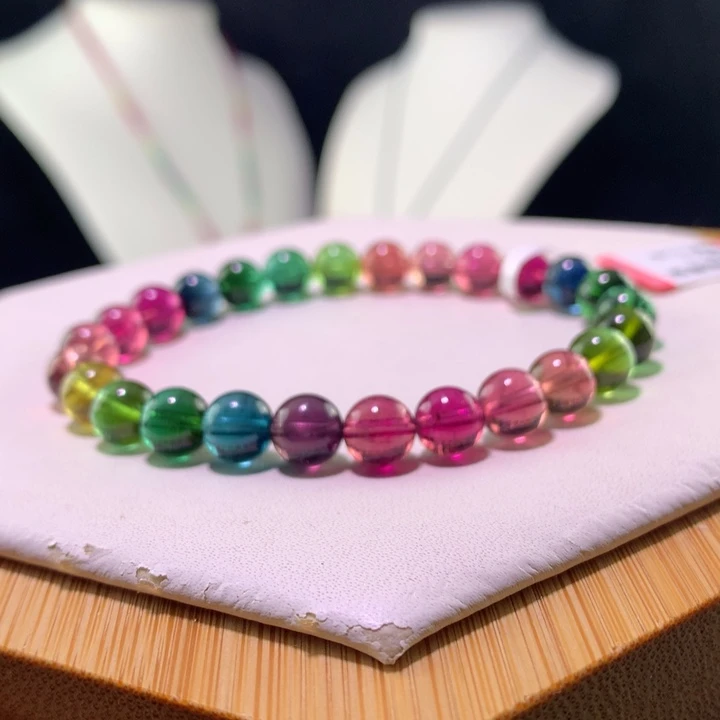 双色碧玺手链未镶嵌