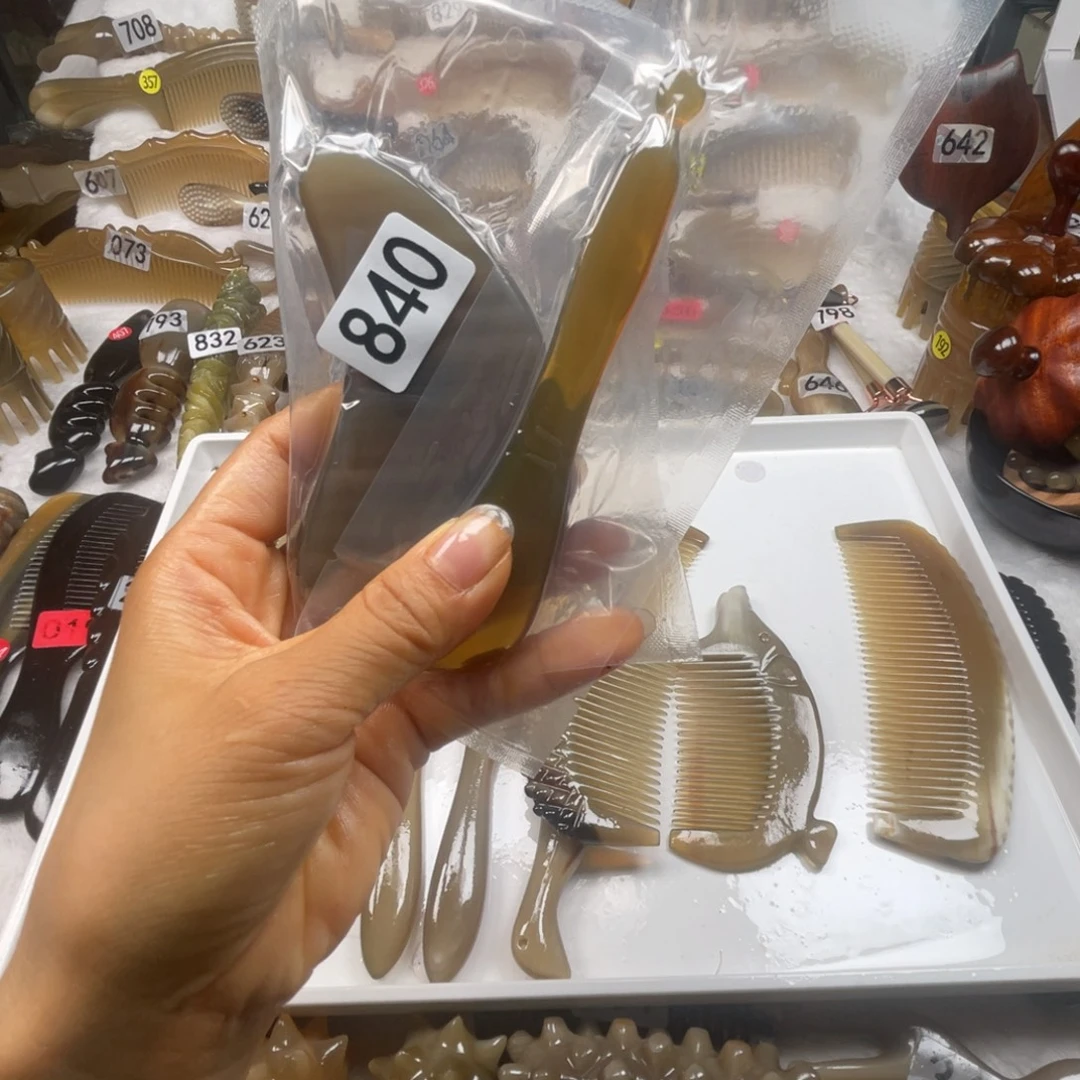 永***煌牛角梳福利款梳子