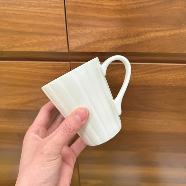 Chockmen 卓德铭骨瓷纯白餐具轻奢餐具杯子300ml牛奶杯