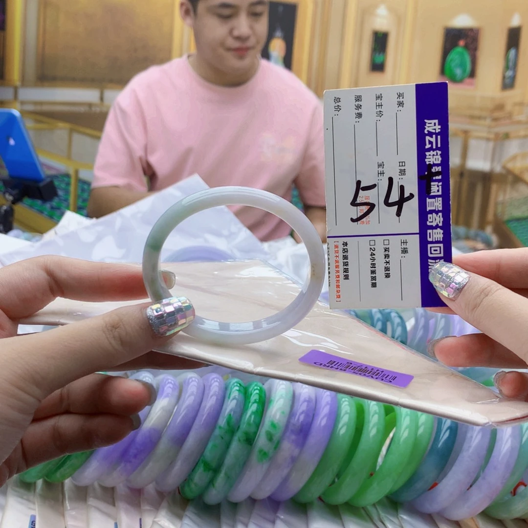 翡翠未镶嵌手镯qb