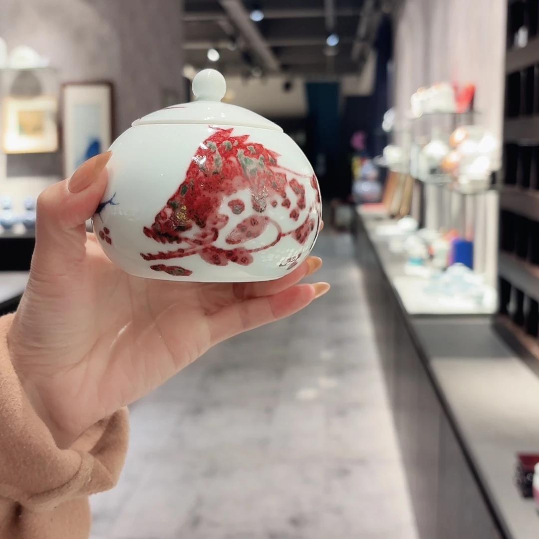 景德镇陶瓷手绘茶叶罐