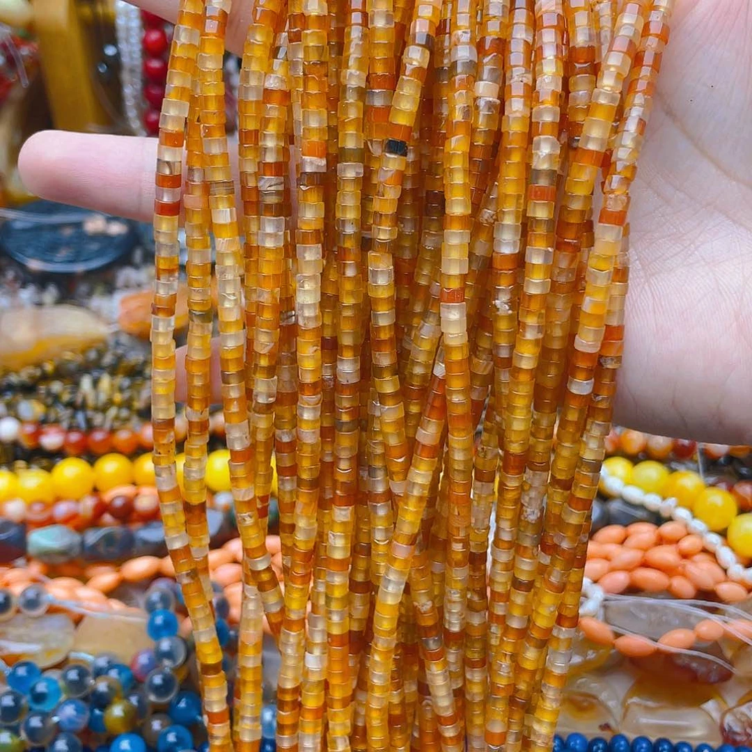 玛瑙/玉髓珠宝半成品未镶嵌玛瑙直切一条卡4