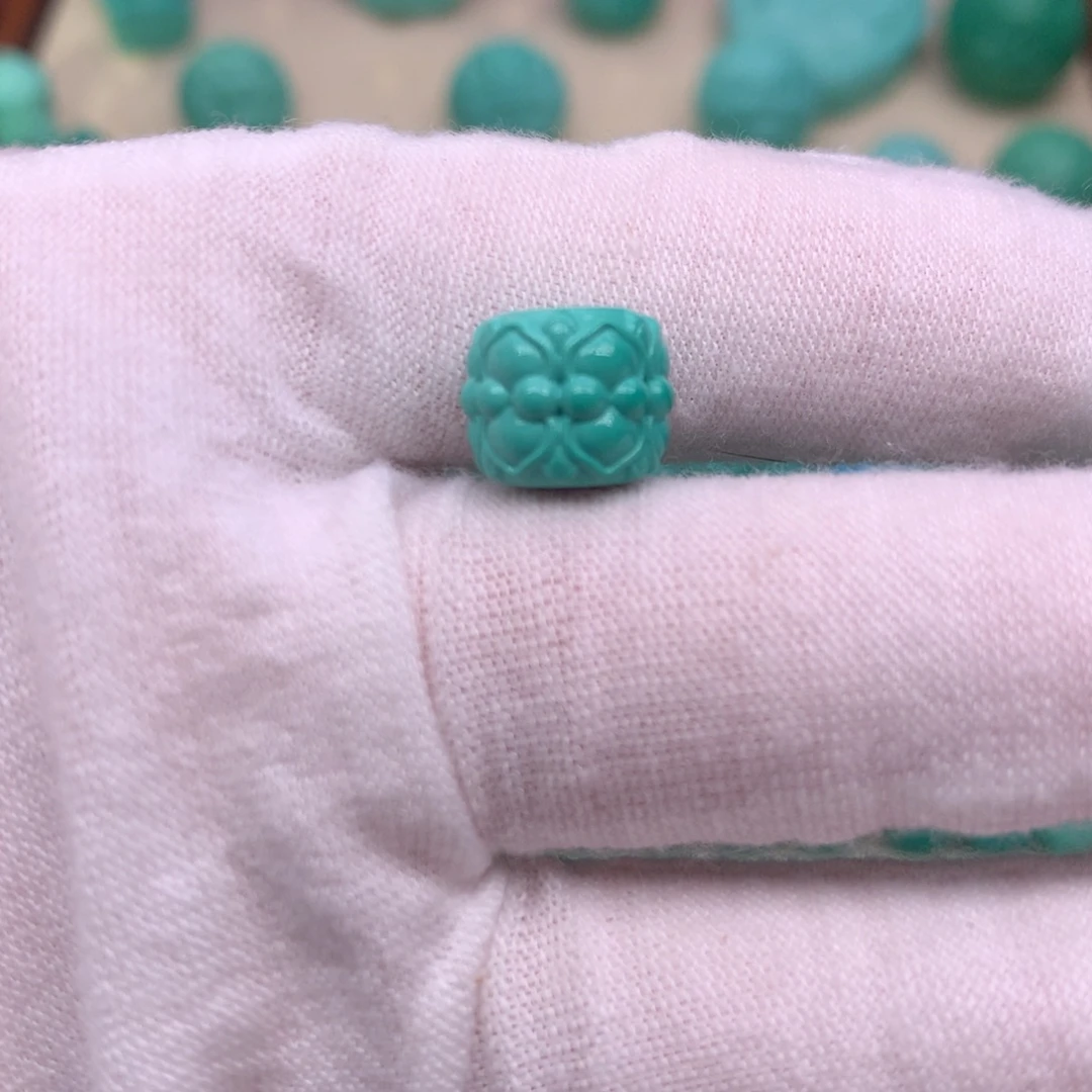 原生态散珠配珠并蒂莲花卡10.6