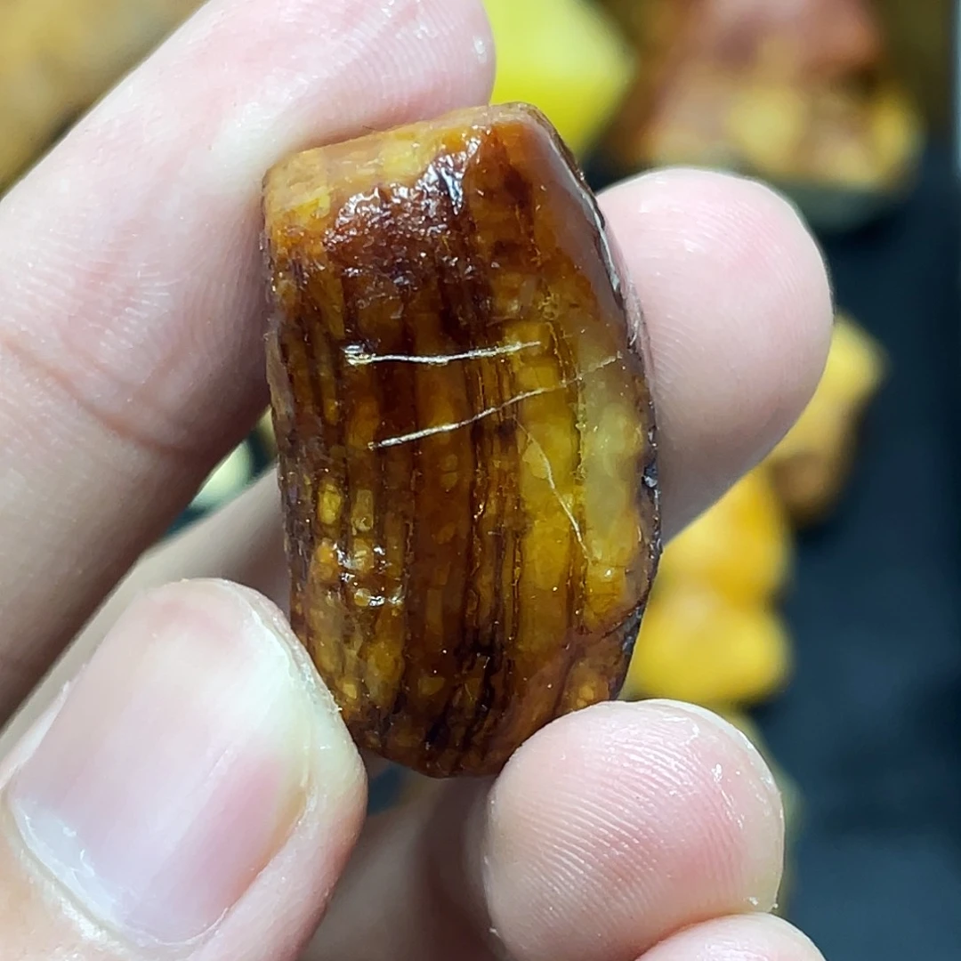 未镶嵌定制琥珀黑***光定制