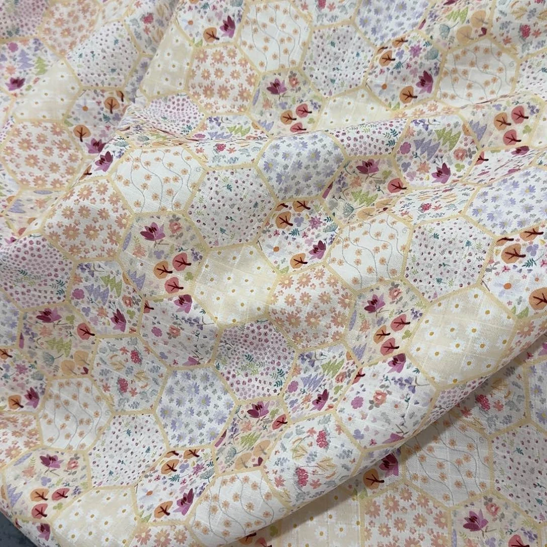 纯棉格子双层纱1米价X1.5米宽E