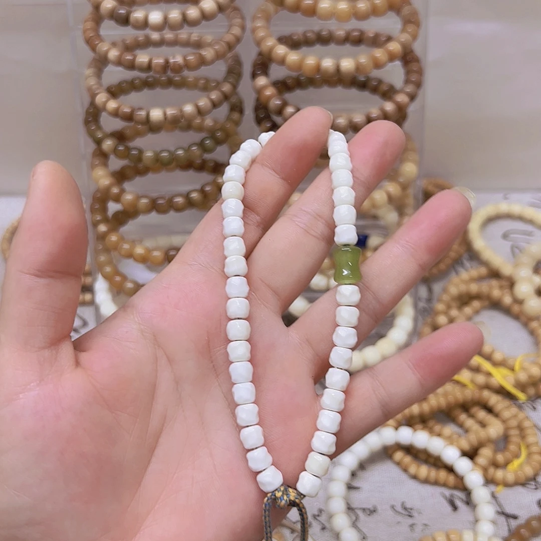 手串白玉菩提白玉菩提无相单小手持卡 6.7