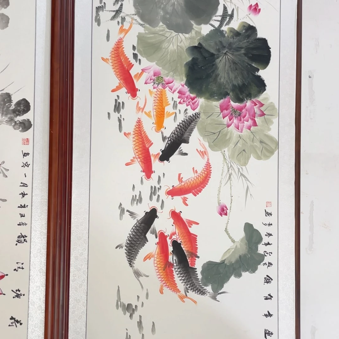 国画带框尺寸83*163厘米