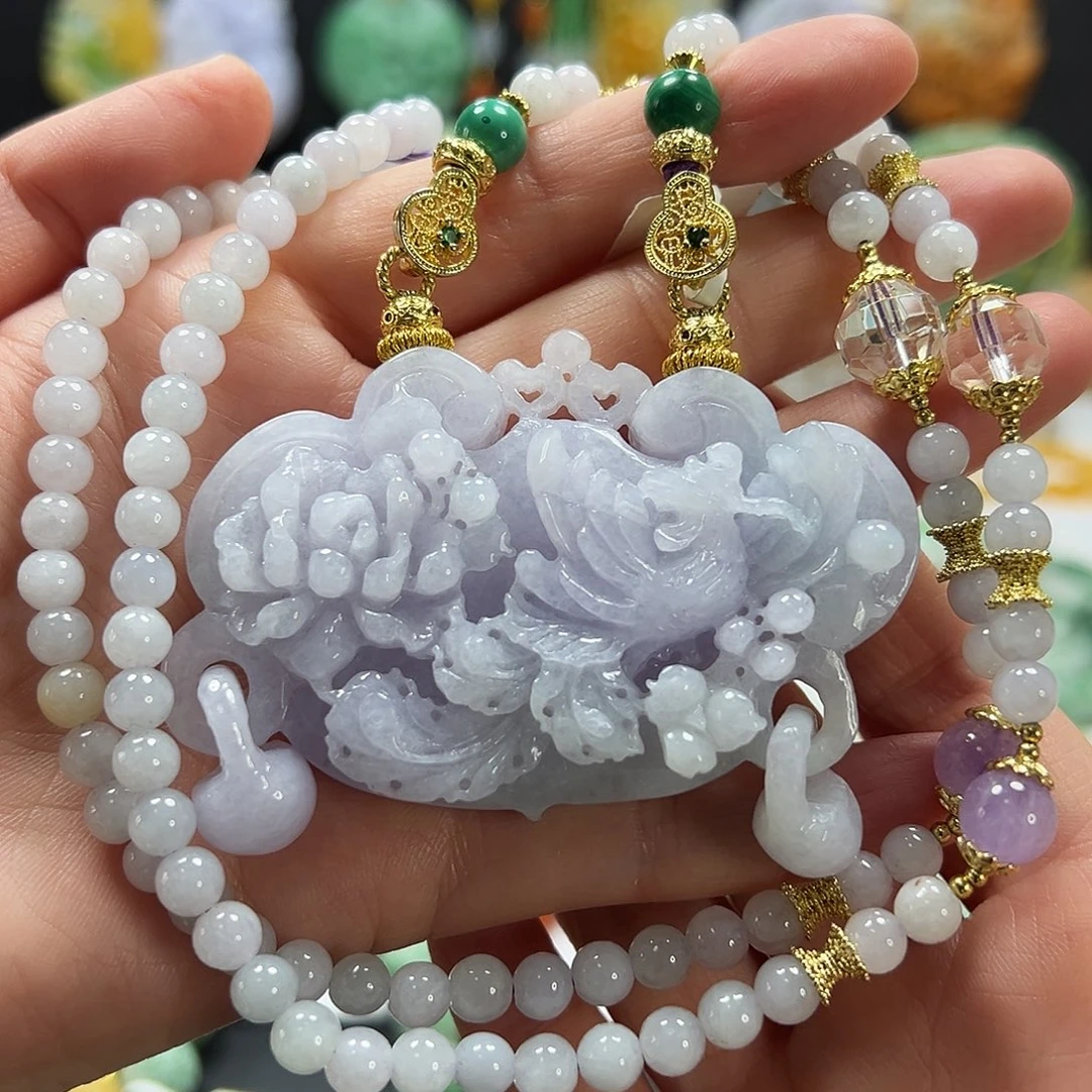 翡翠未镶嵌颈饰吊坠