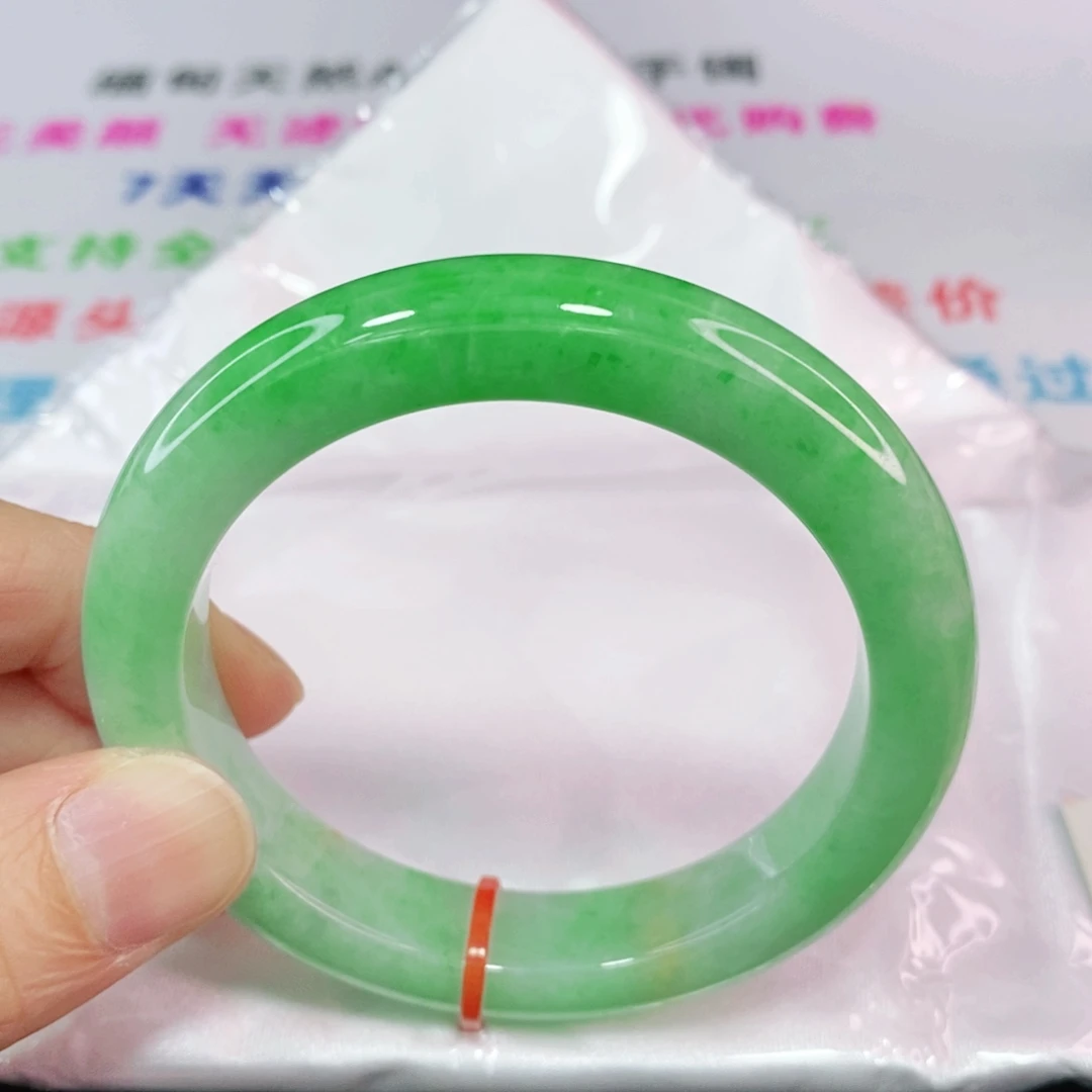 未镶嵌手镯翡翠53.6圈口正圈