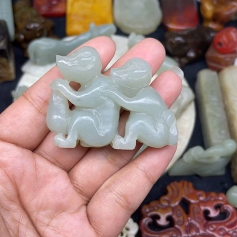 和田玉未镶嵌颈饰103