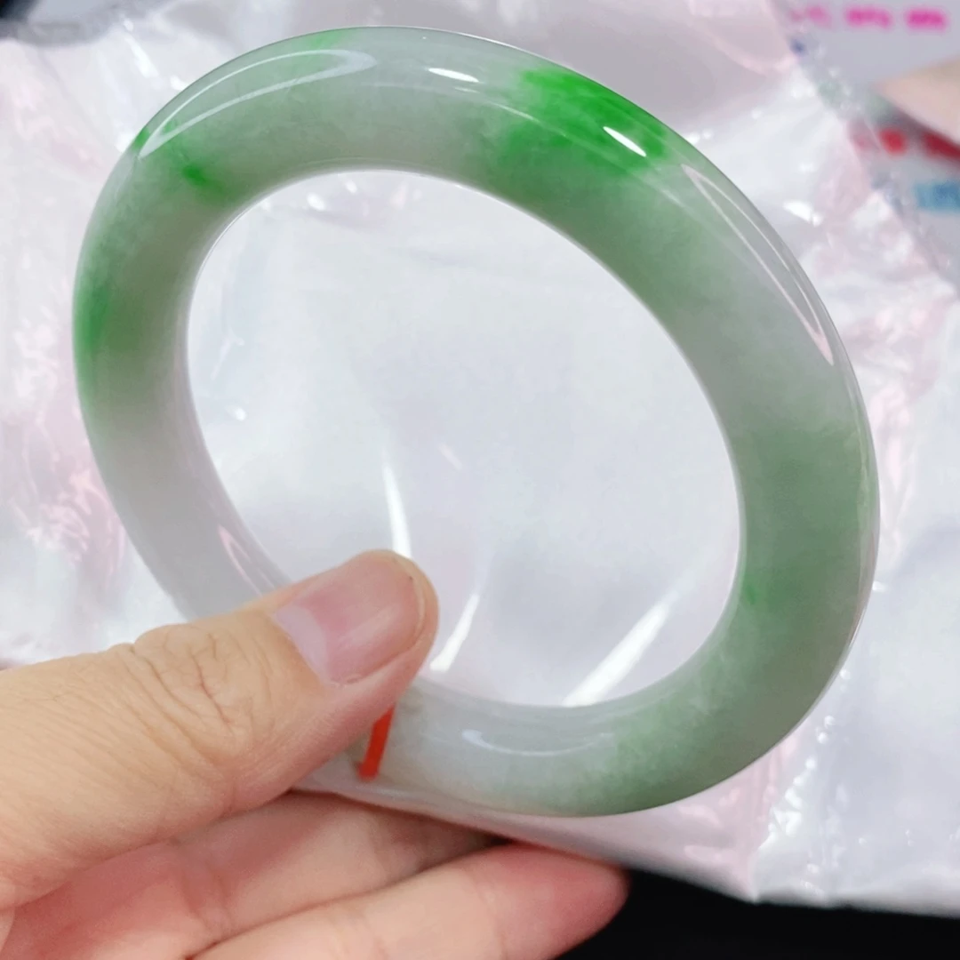 未镶嵌手镯翡翠小****姐61圈口圆条