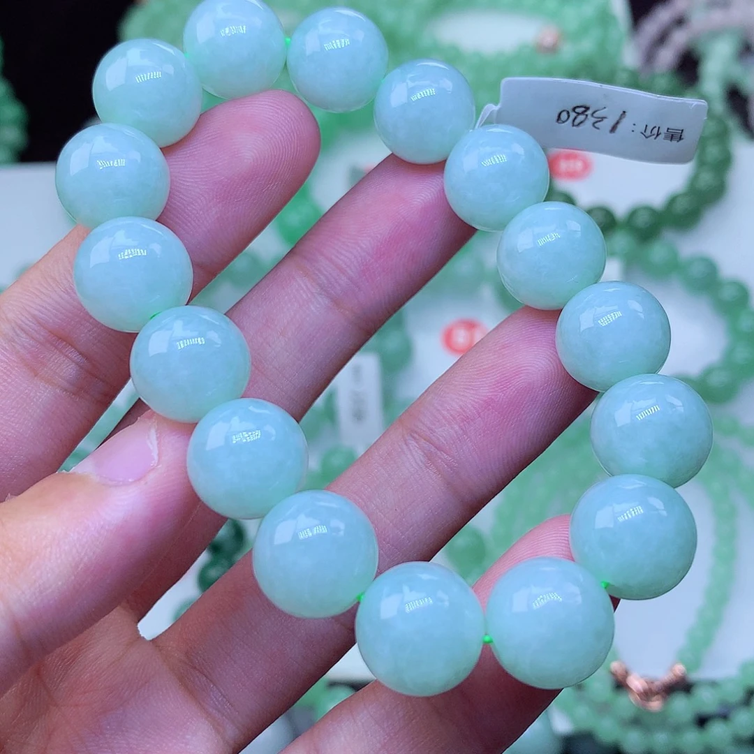 翡翠未镶嵌毛衣链卡12.9