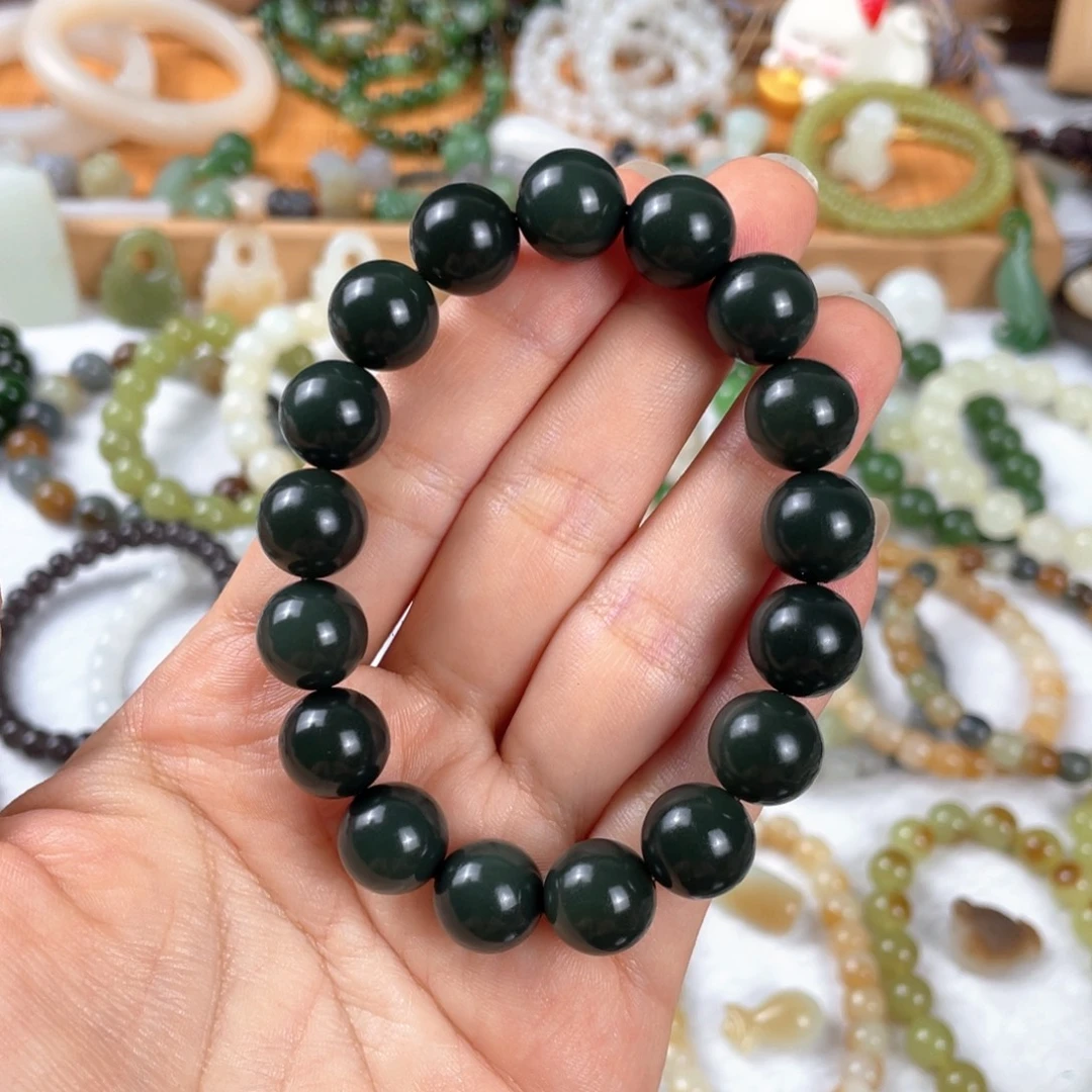 和田玉未镶嵌手链