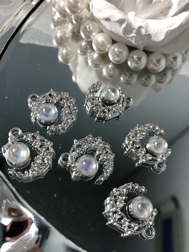 雨宝严选· DIY  P492 小月亮单吊吊坠DIY