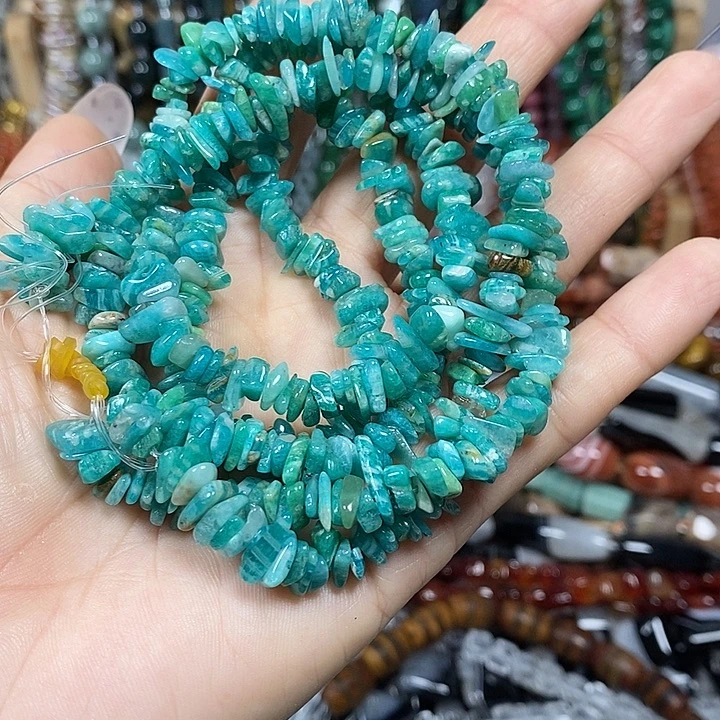 玛瑙/玉髓未镶嵌珠宝半成品天然进口天河石绕手4圈