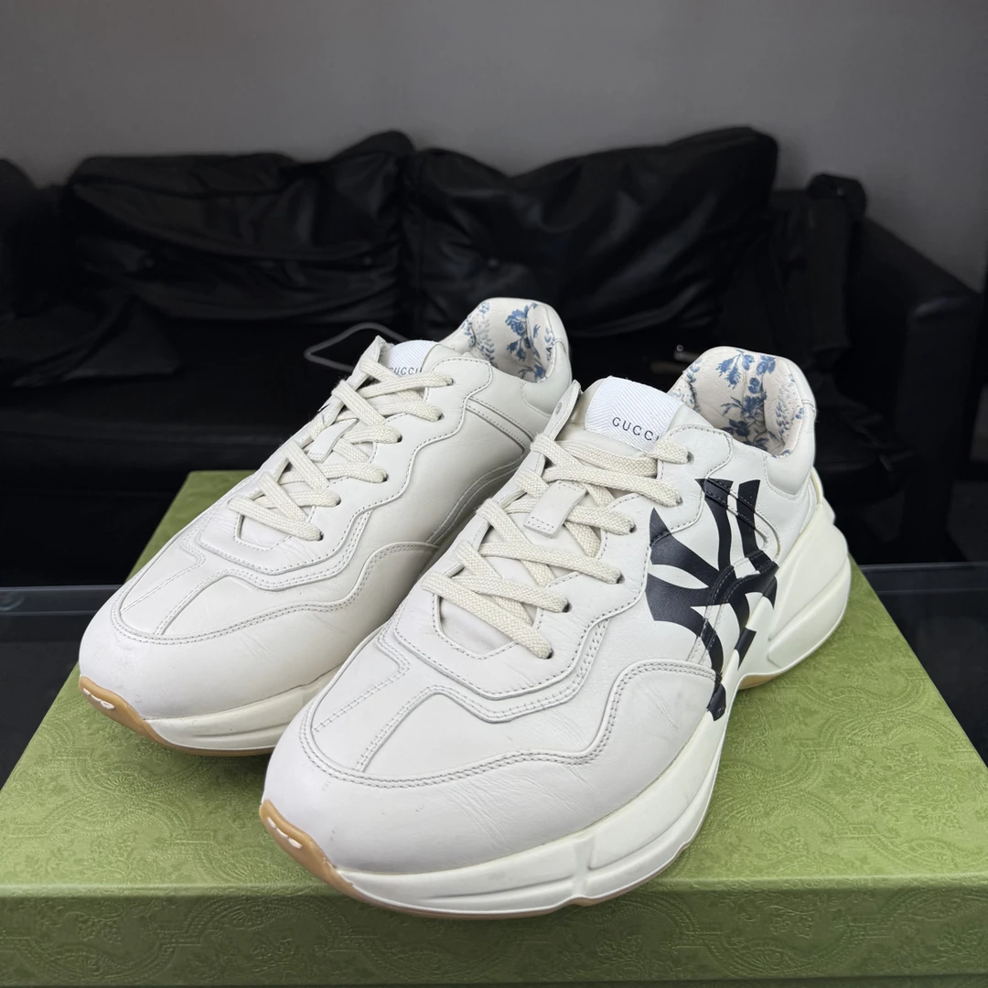 99新 GUCCI/古驰 印花联名老爹鞋42码配盒97新