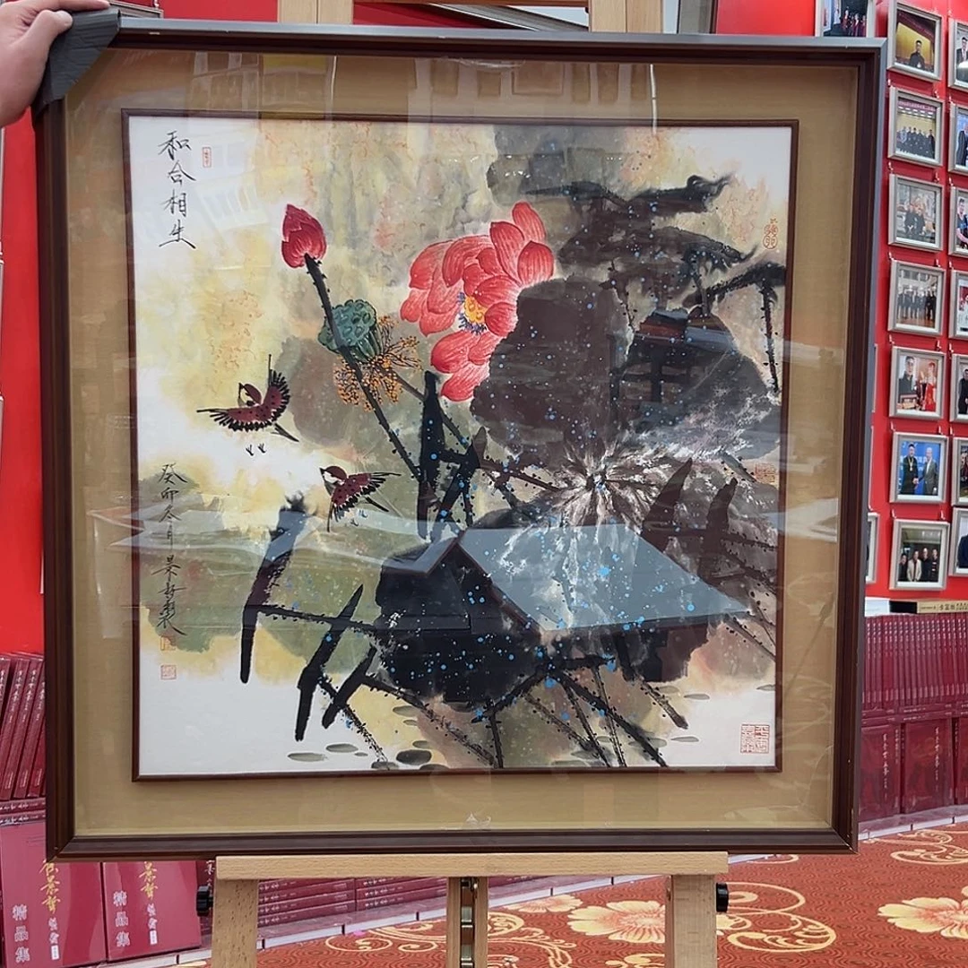 朵***姐国画崔老师展览原作