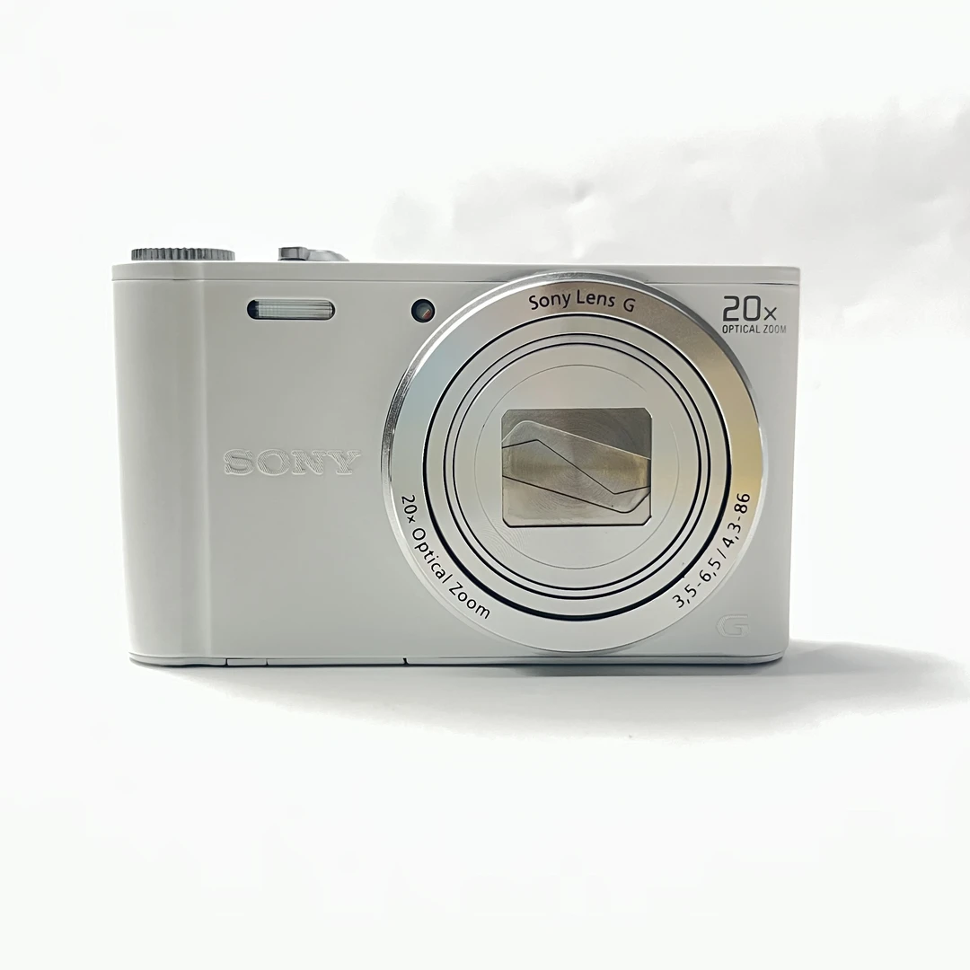 95新 Sony/索尼 wx300长焦白色1820万像素20倍变焦数码相机