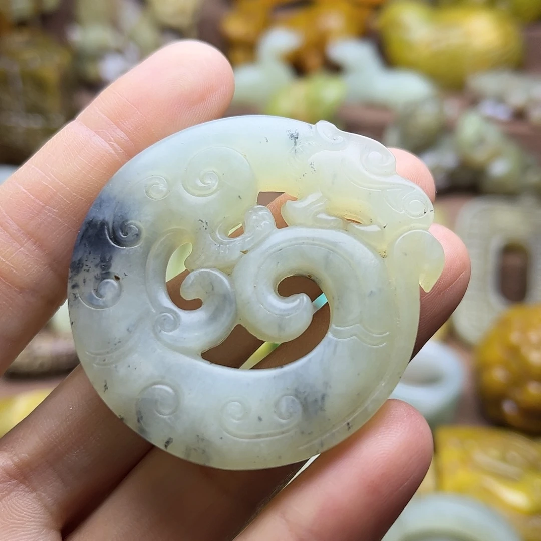 白玉菩提吊坠128。。