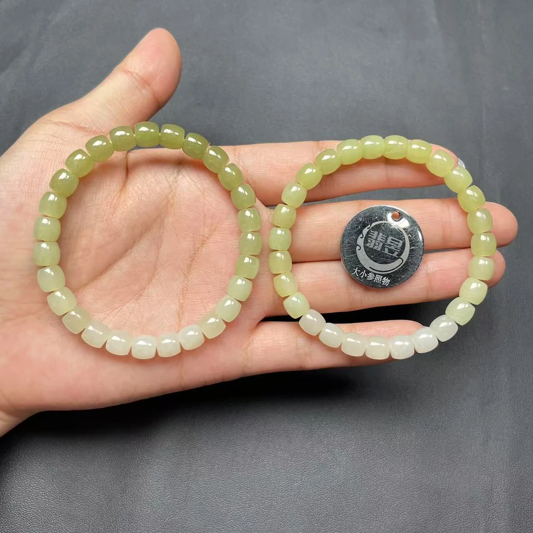 翡昱-N3-39289-724-和田玉手串/约6+/约27颗/-多样性发其一-C