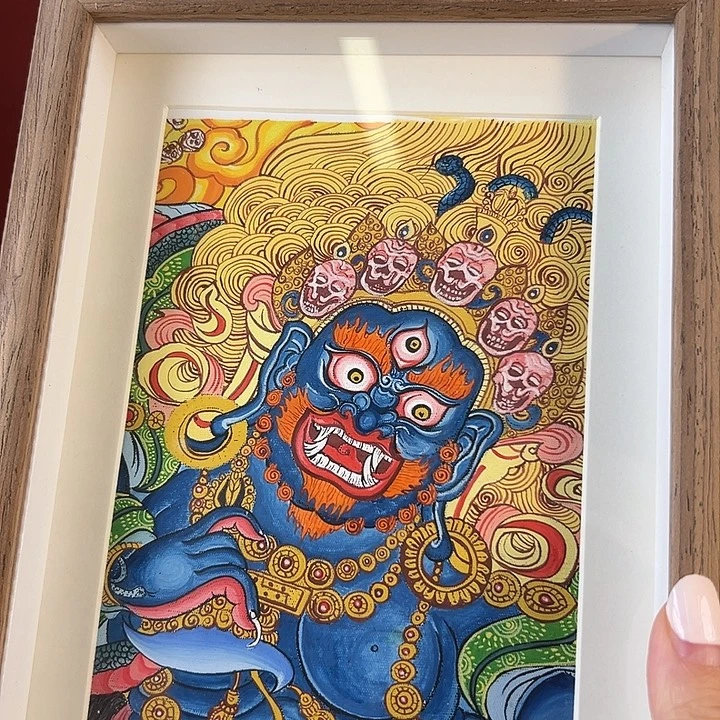 吊坠六臂大黑天 摆件