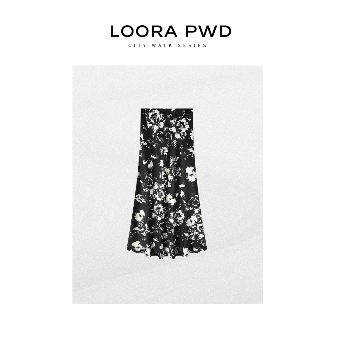 LOORAPWD/罗拉密码 全新春季百搭碎花时尚优雅半裙25CJBF0041N