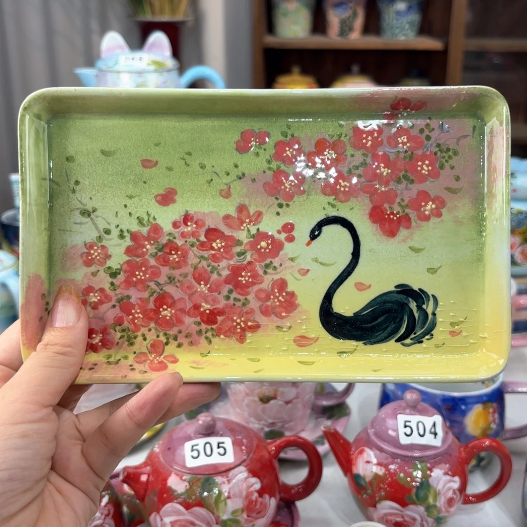 景德镇手绘高温釉下彩陶瓷茶具
