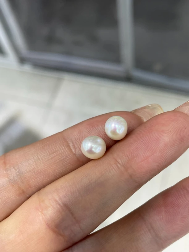 珍珠耳钉好看s925