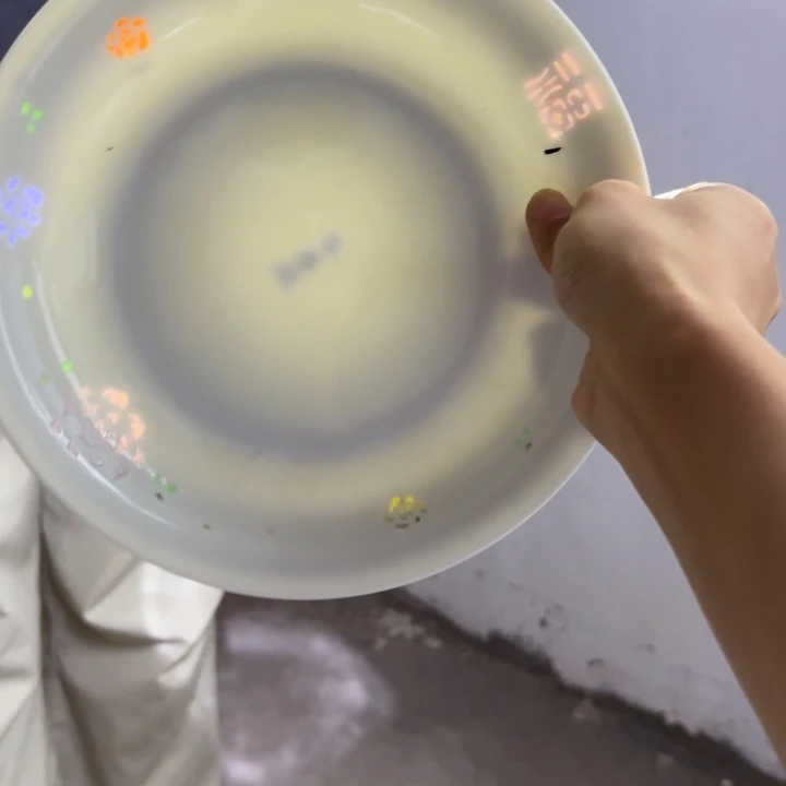 玉瓷景德镇陶瓷盘子微瑕两只