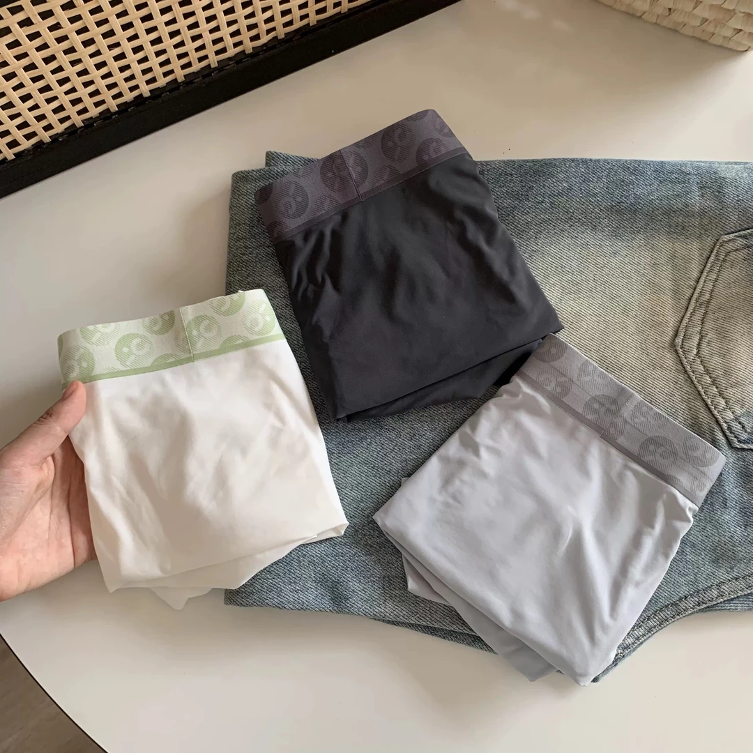 【三条装】男士内裤冰丝透气薄款无痕平角裤夏季凉感男款弹力