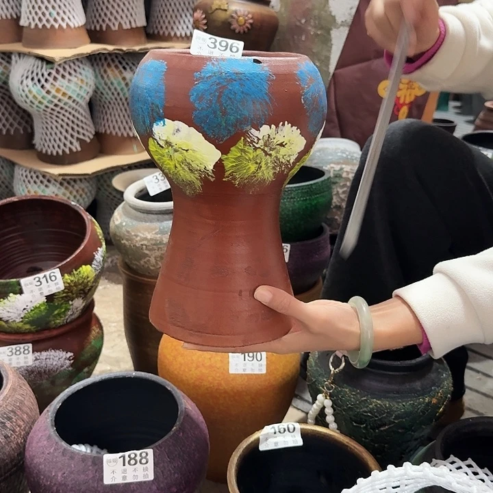 瑕疵彩绘蘑菇396高度26口径13