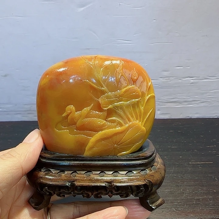 用***6寿山石寿山石摆件精品