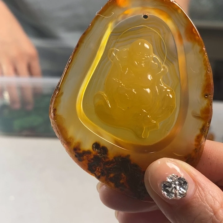 玛瑙/玉髓吊坠(不含链)未镶嵌