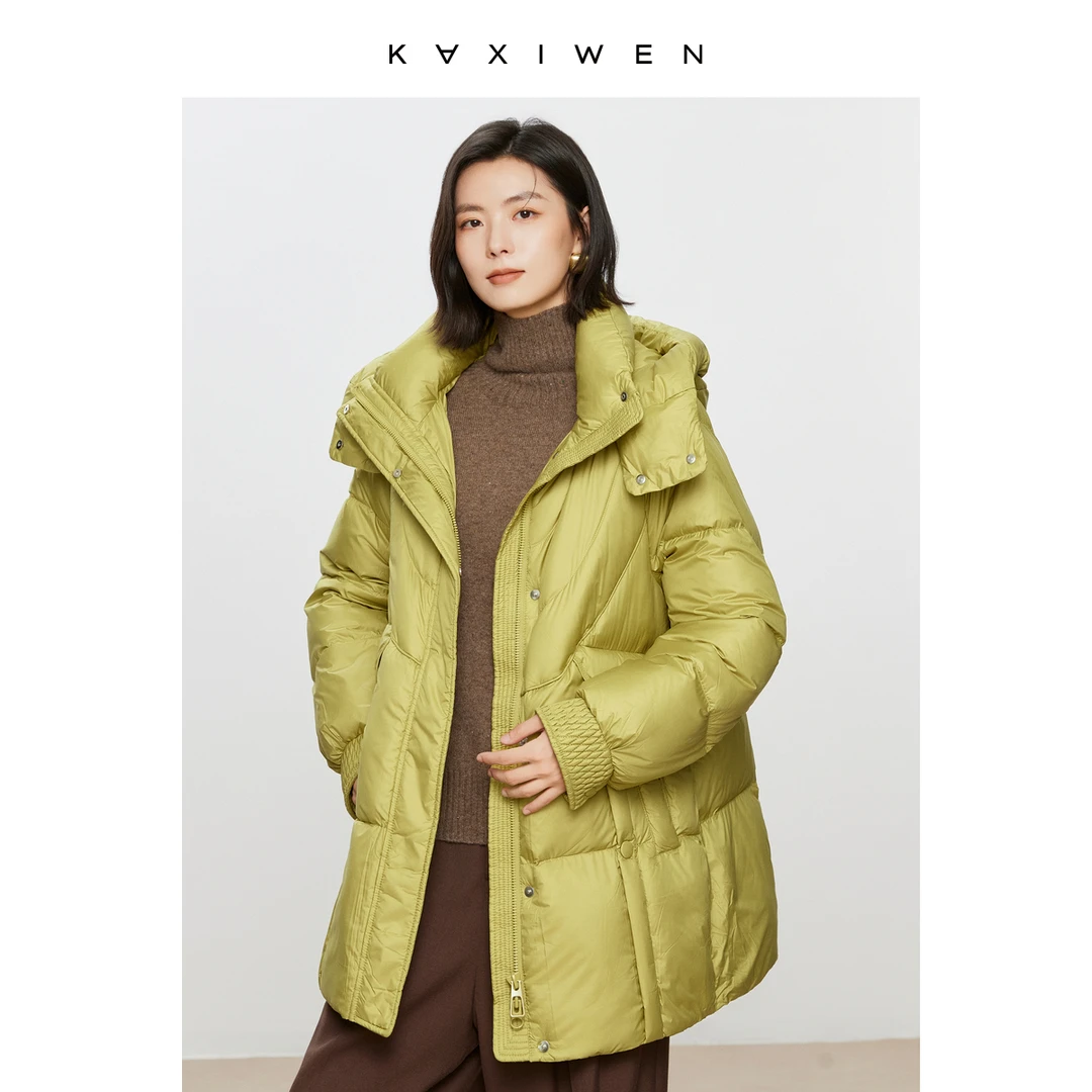 【爆款直降】时尚减龄中长款羽绒服加厚保暖气质外套X10BYS8823