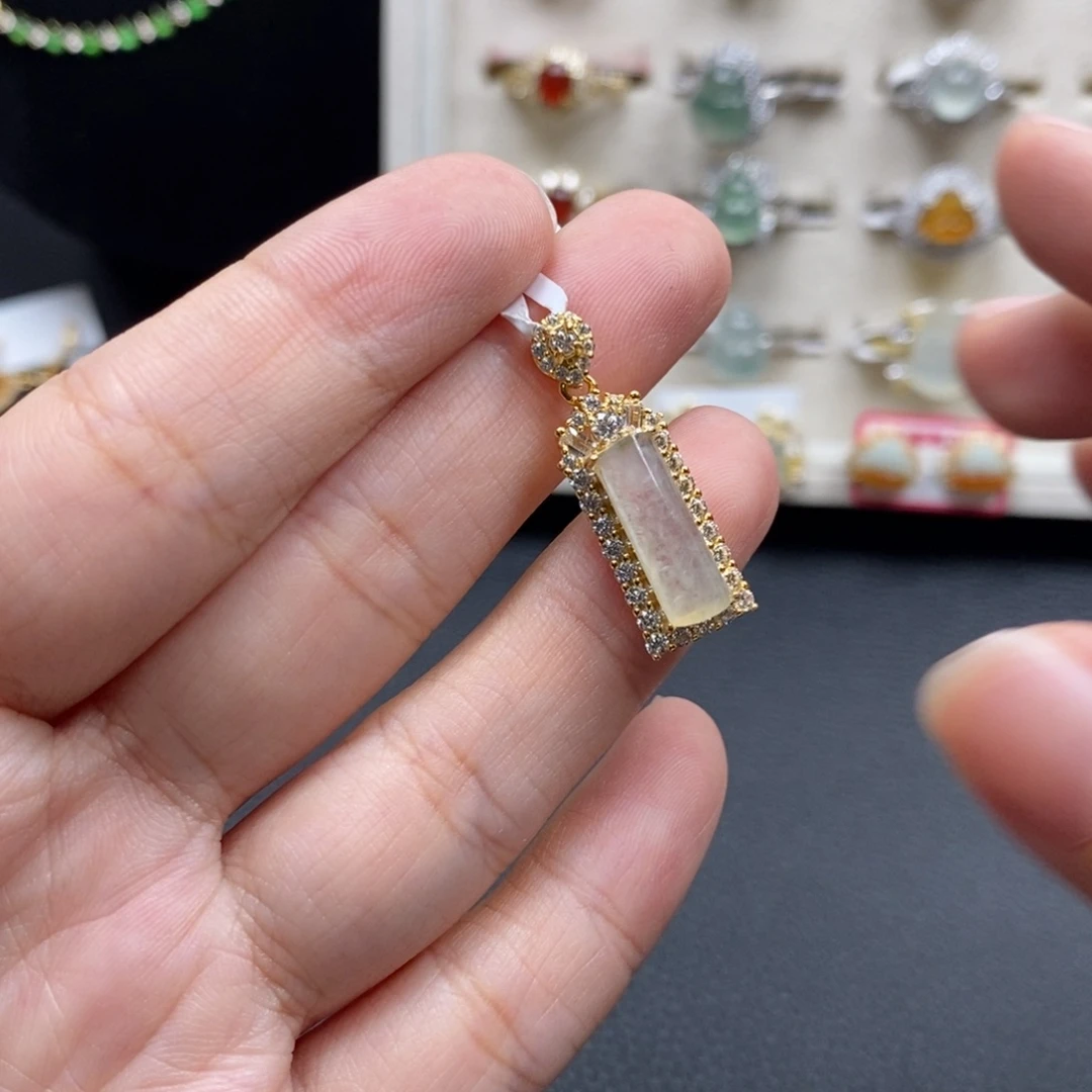 翡翠银S925镶嵌戒指