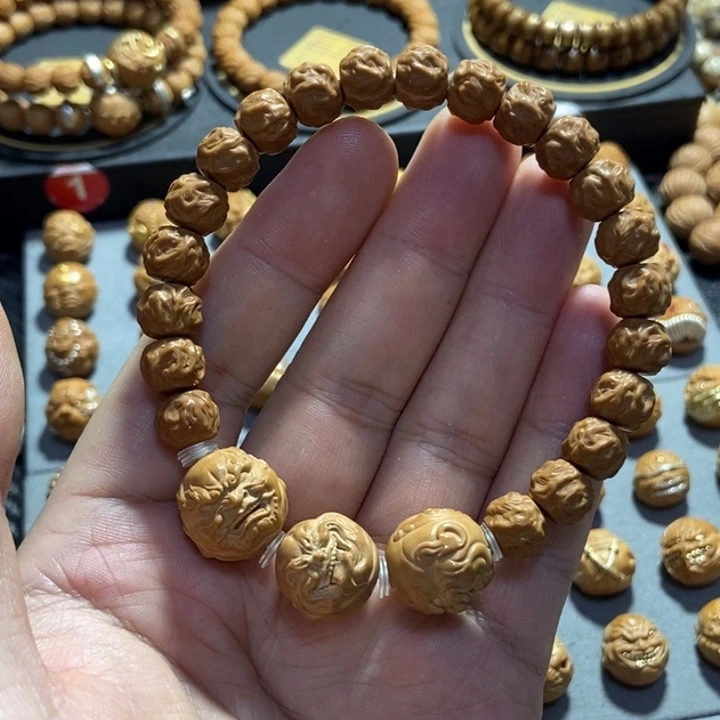 把件猴头核桃龙蛇