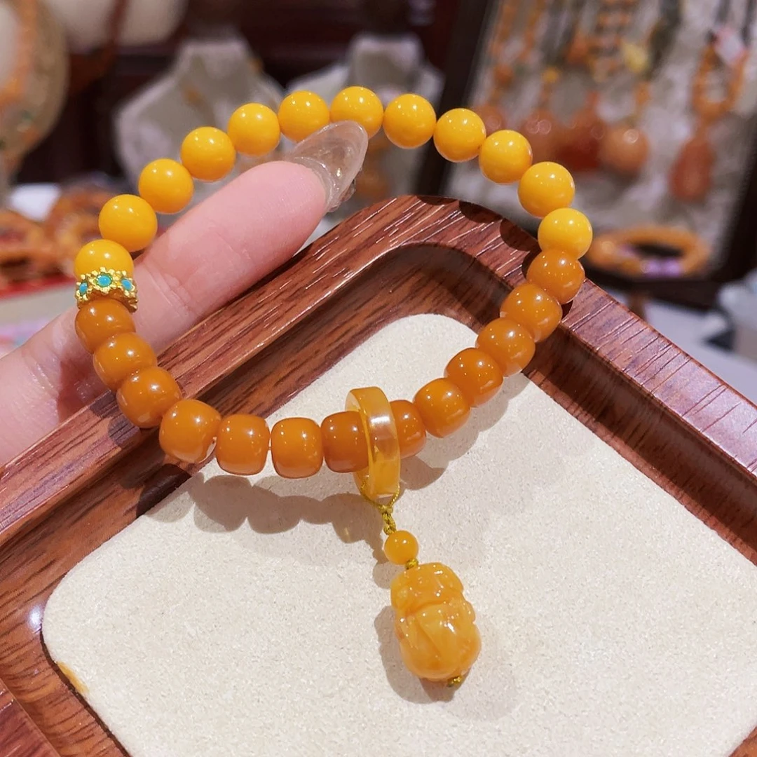 蜜蜡未镶嵌手链手串