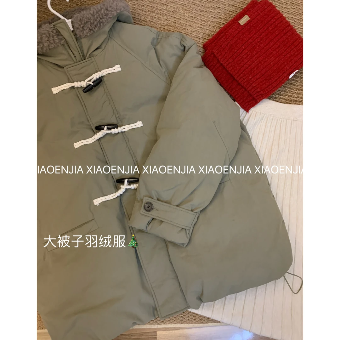 XEJ 大被子！高克重韩代款小众90白鸭绒保暖羽绒服