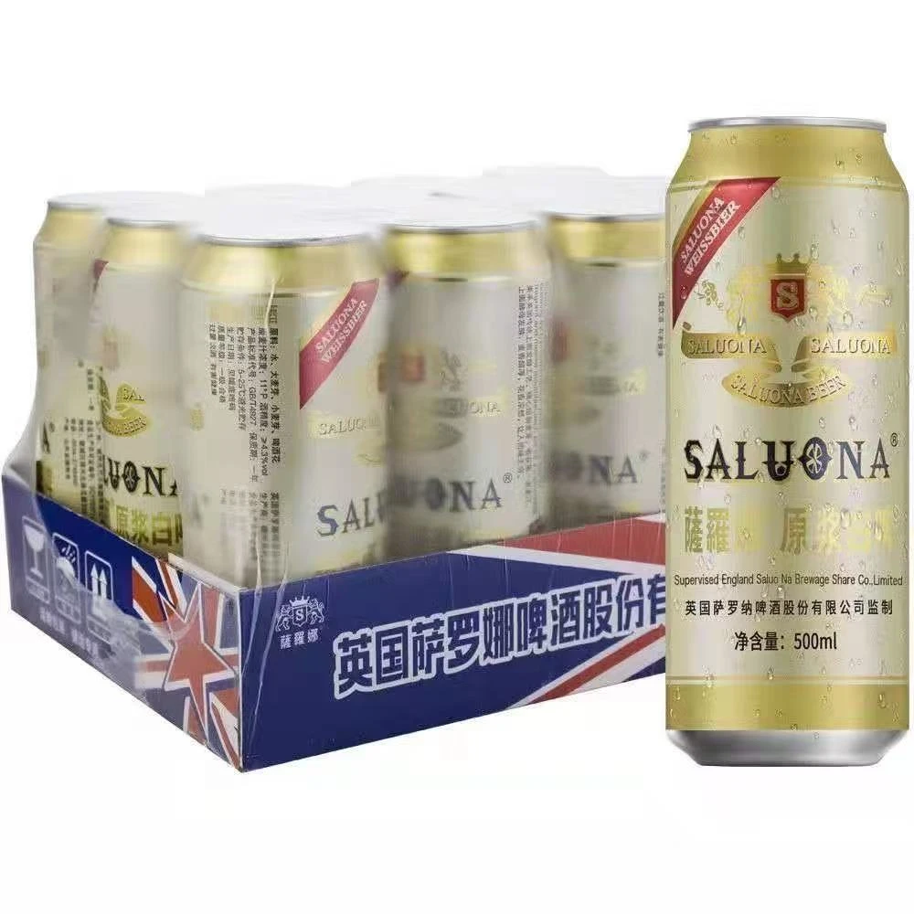 萨罗娜小麦原浆白啤酒醇厚清爽经典白啤整箱装500ml*12罐